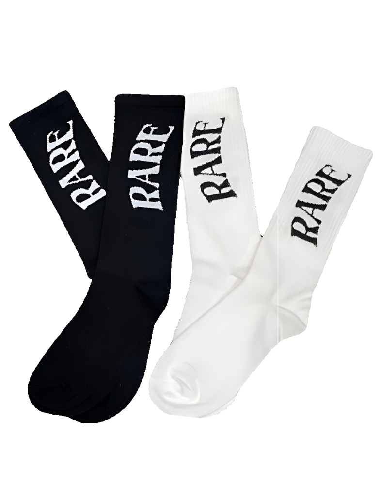 Rare Sock Pack Black & White 2 Pack